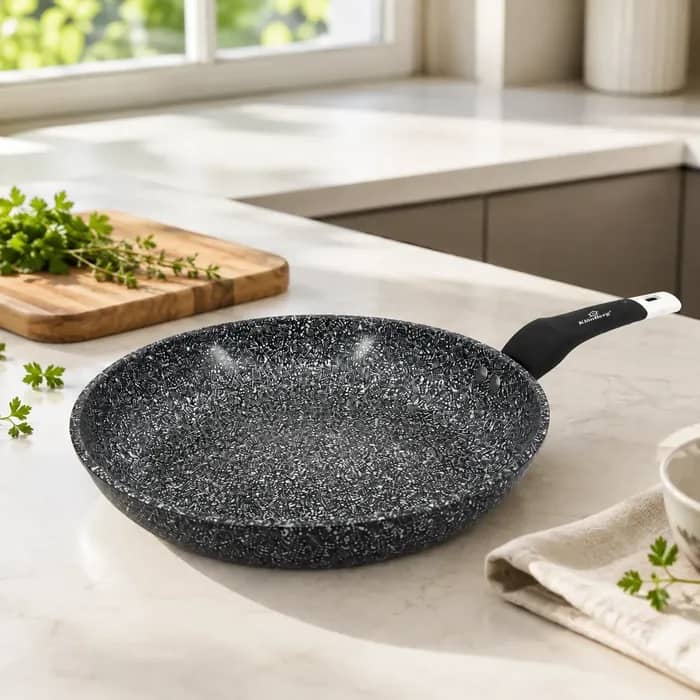 products.photoOf Granite Coating Frying Pan 32cm Non-Stick Pressed Aluminum Pan Induction KB-8637