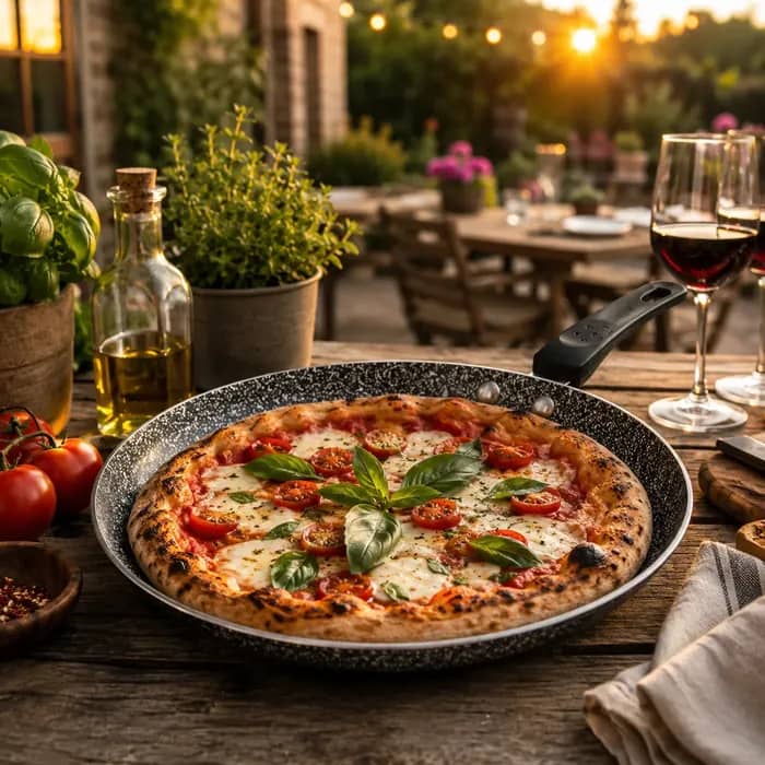 products.photoOf Granite Non Stick Pizza Pan 26CM Induction Pressed Aluminium KB-8716