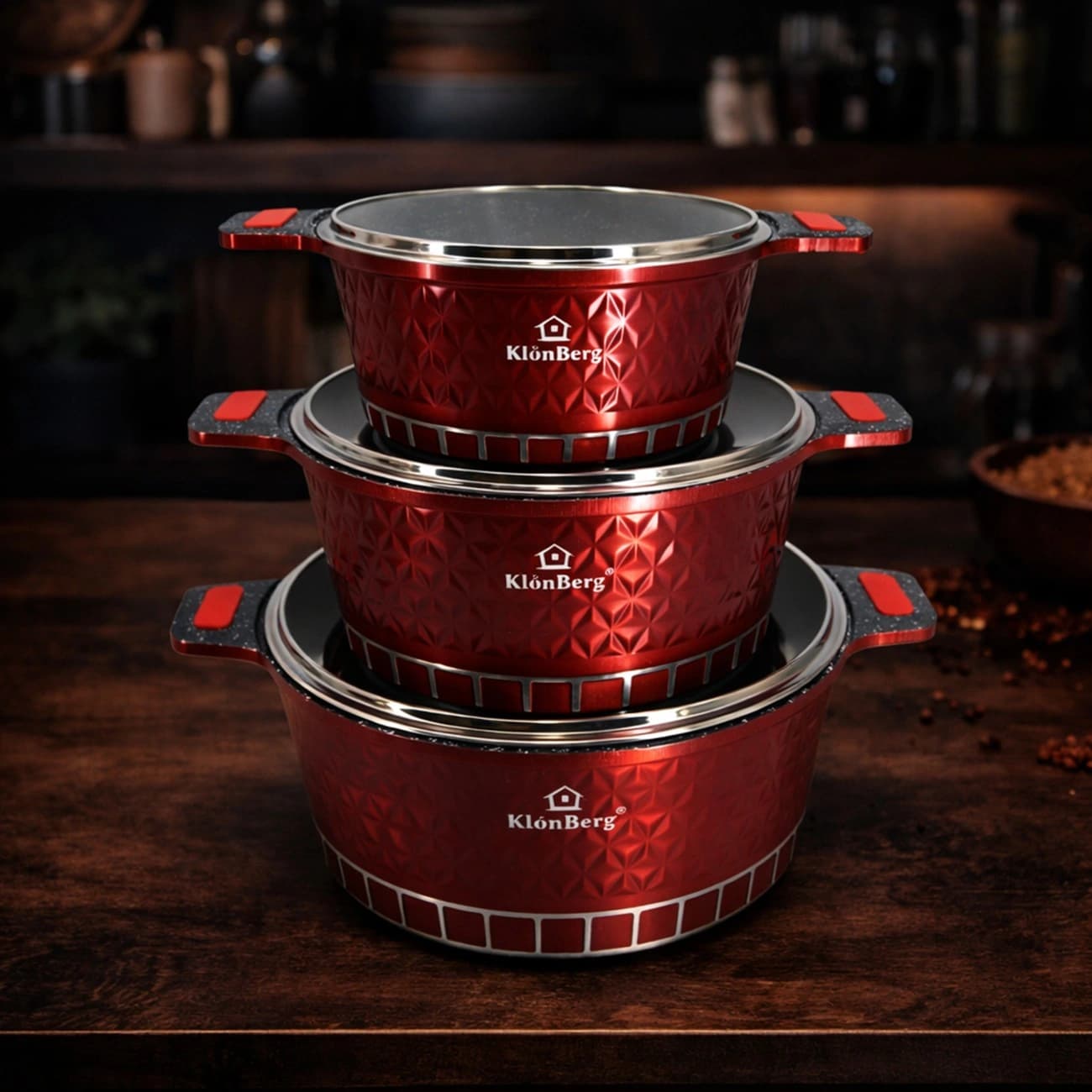 Aurelius Flame Signature Cookware Set – Premium Non-Stick Kitchen Cookware with Advanced Heat Distribution