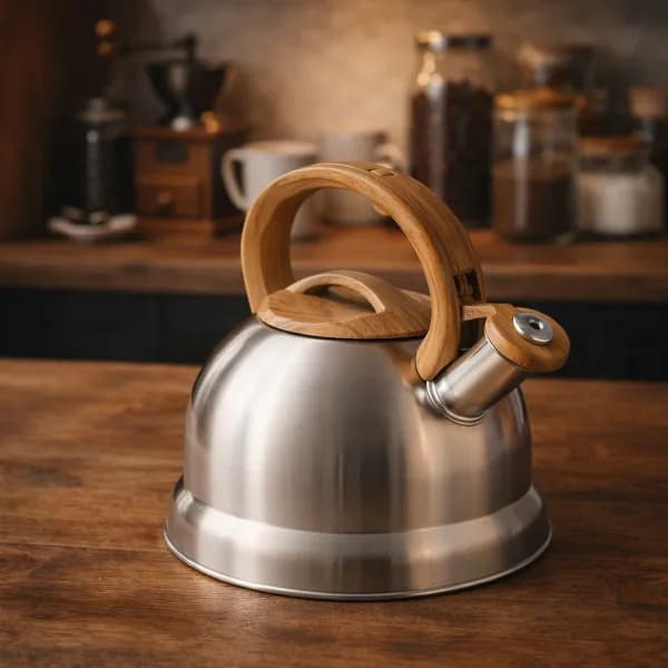 products.photoOf Whistling Kettle 3L Stainless Steel Gas and Induction KB-1019