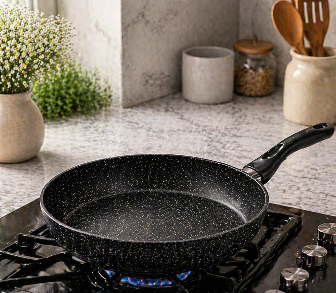 products.photoOf Non-Stick Fry Pan 26cm with Marble Coating for Induction Cooktops – KB-8806