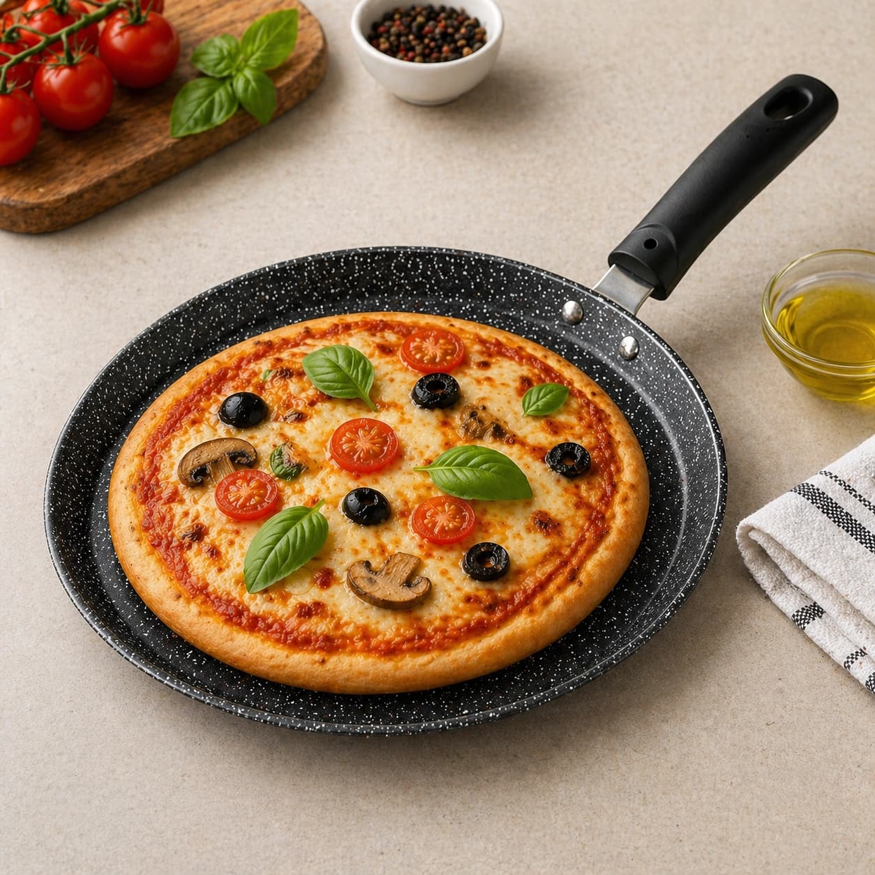 products.photoOf KlonBerg Granite Non-Stick Pizza Pan 22cm Induction KB-8710