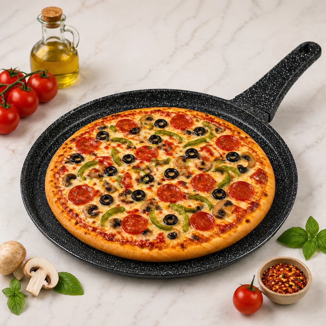 products.photoOf Granite Non-Stick Pizza Pan 28cm Induction Aluminium KB-8713 KlonBerg