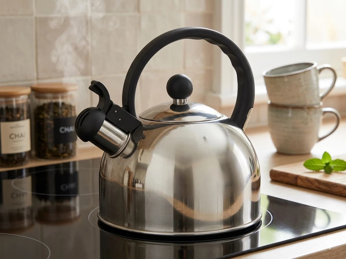 products.photoOf Stainless Steel Whistling Kettle 2.0L Induction Compatible KB-1001