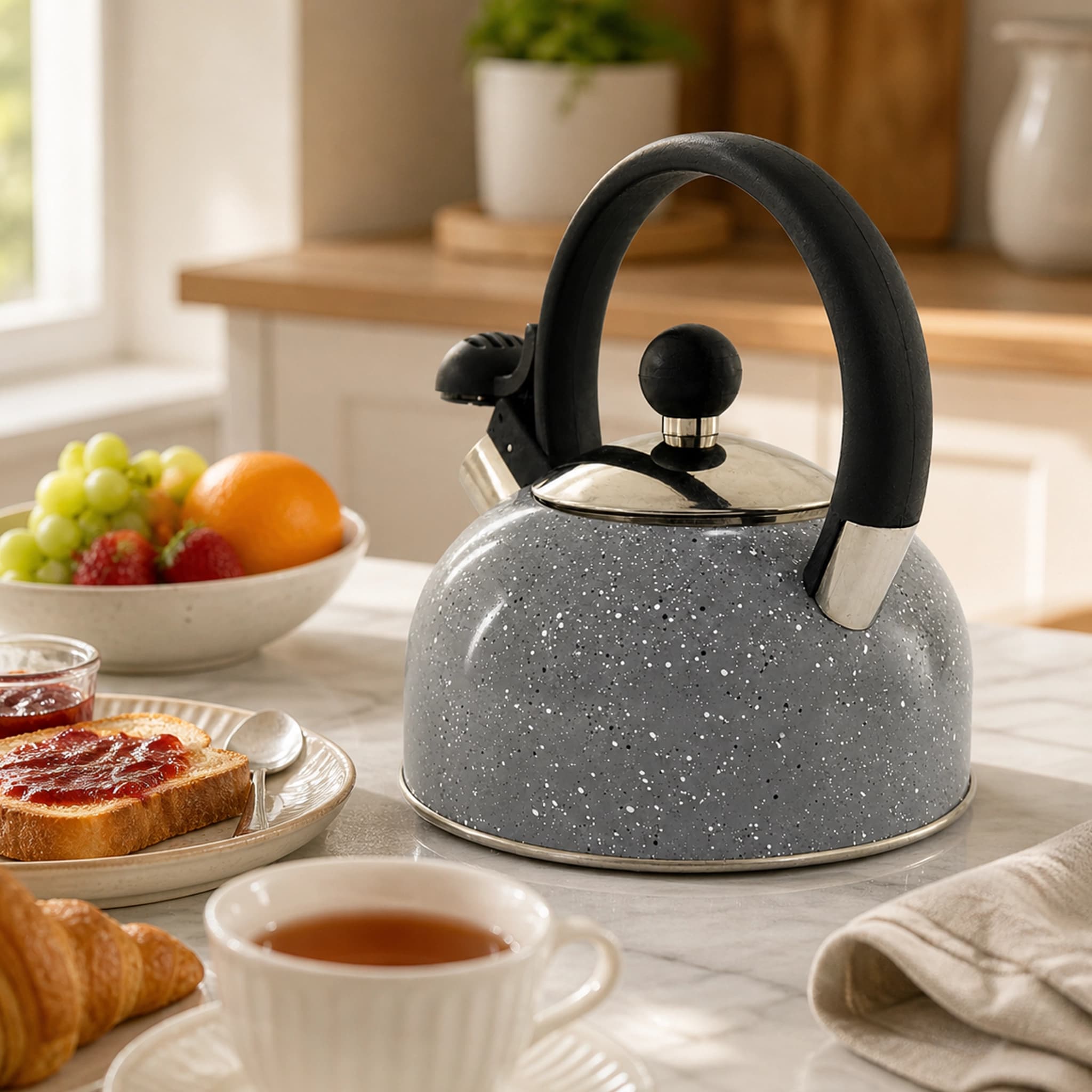 products.photoOf Stainless Steel Whistling Kettle 1.5L for Induction Cooktops KB-1016