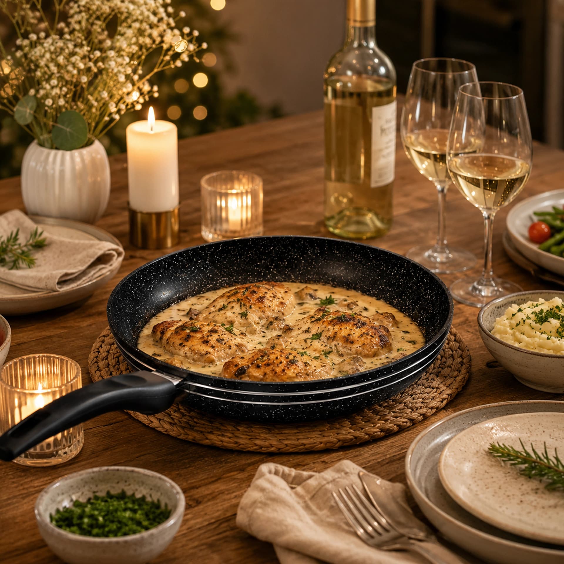 products.photoOf Marble Non-Stick Frying Pan 24cm Induction KB-8805 KlonBerg