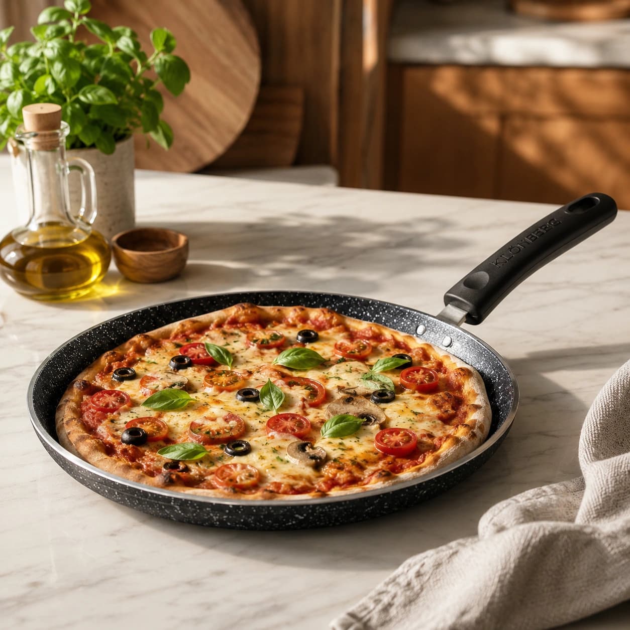 products.photoOf Granite Non-Stick Pizza Pan 24cm PFOA Free KB-8711