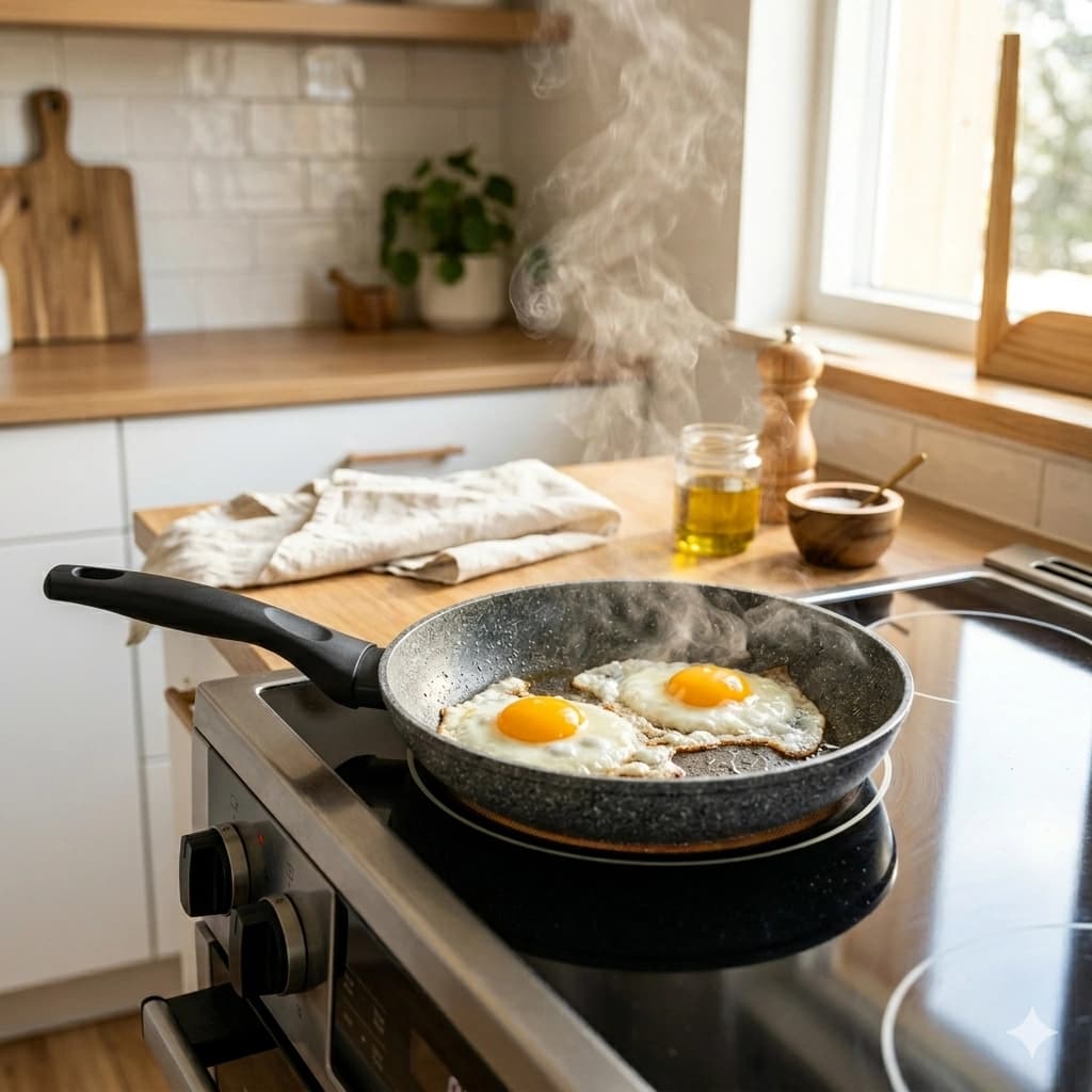 products.photoOf Granite Nonstick Coating Fry Pan 22cm Induction Compatible KB-8633
