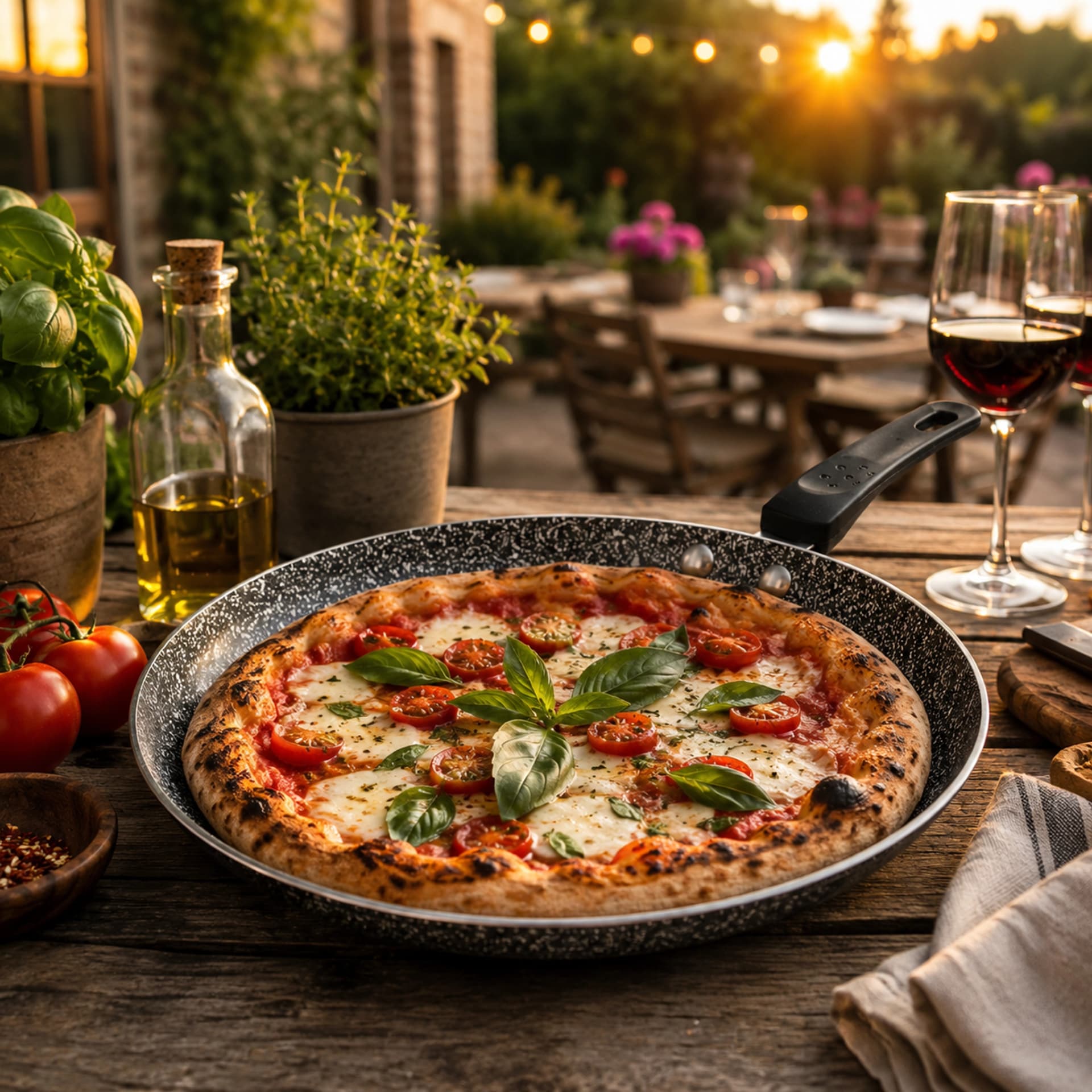 products.photoOf Granite Non Stick Pizza Pan 26CM Induction Pressed Aluminium KB-8716