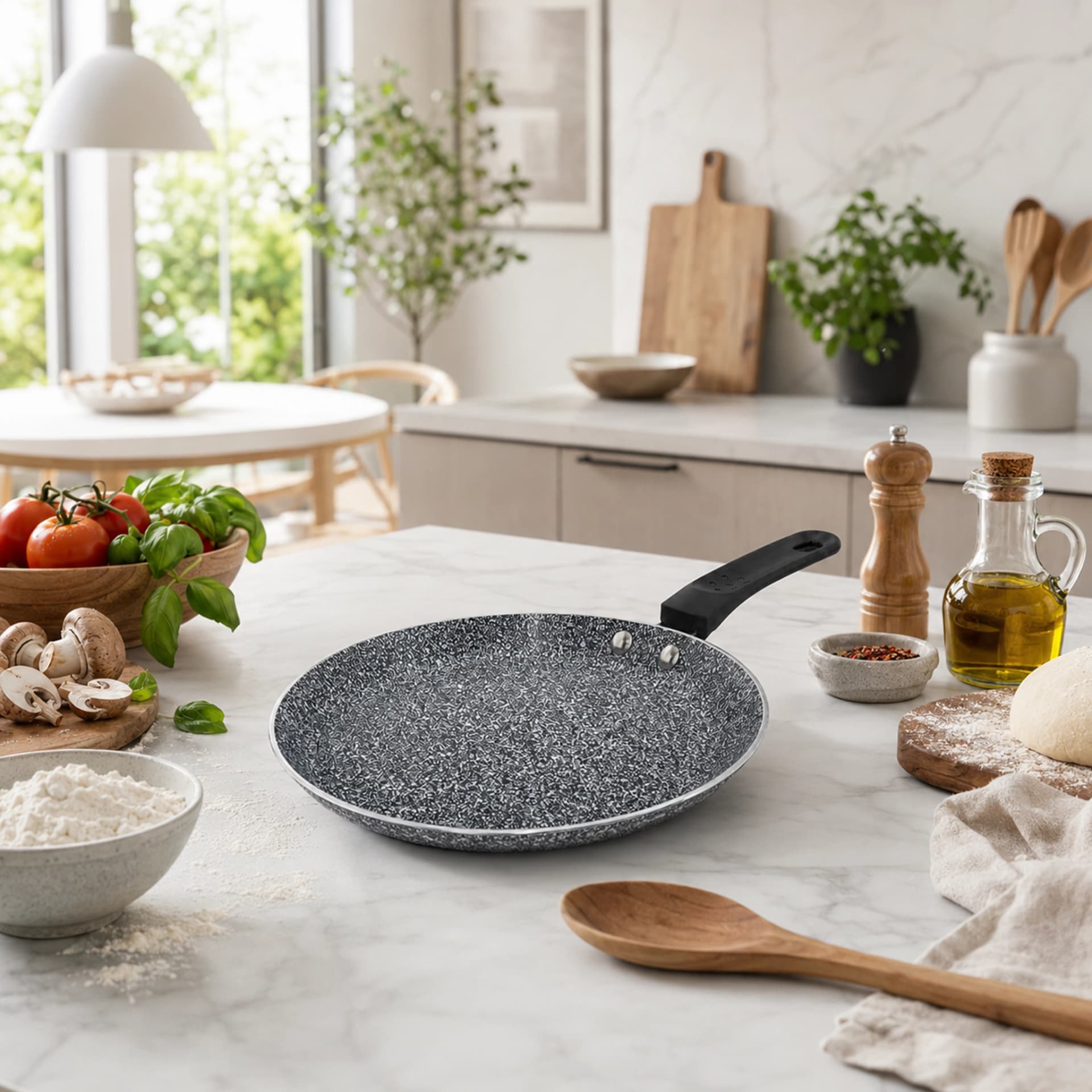 products.photoOf Granite Non Stick-Pizza Pan 24CM with Pressed Aluminum Induction Compatible-KB-8715