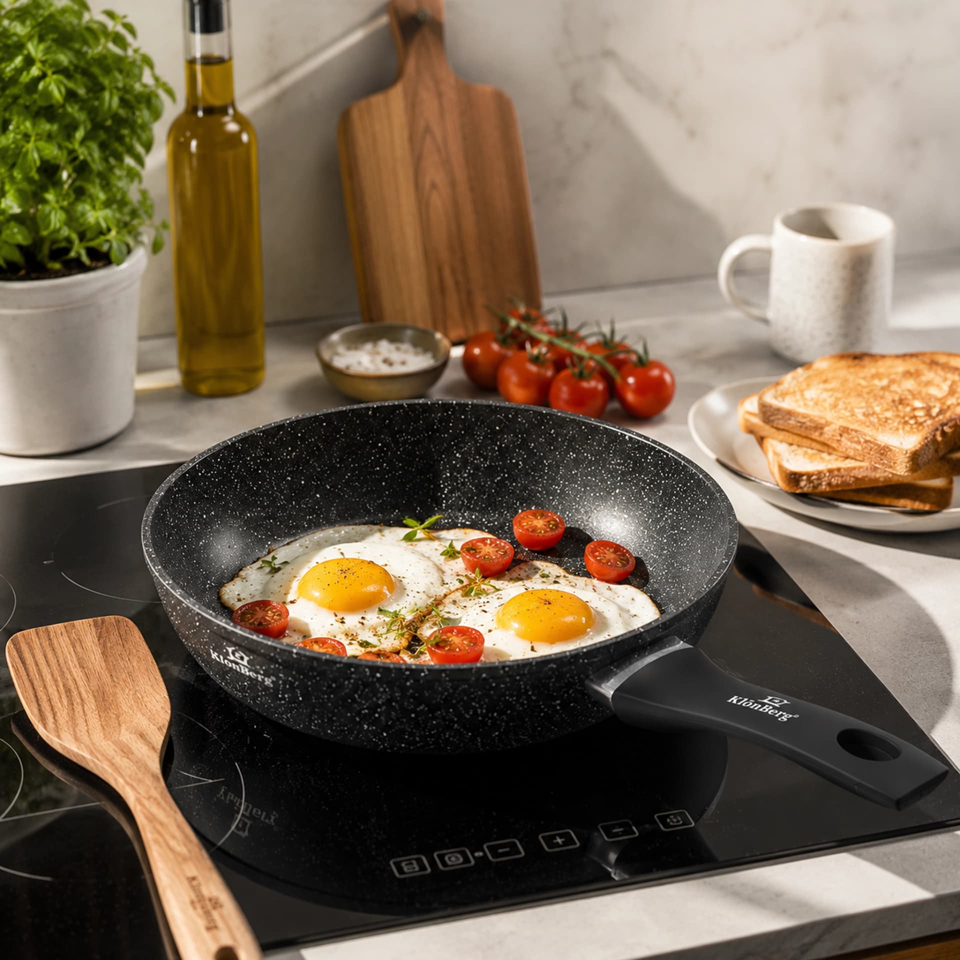 products.photoOf Non-Stick Frying Pan 26 cm Marble Coating KB-8606